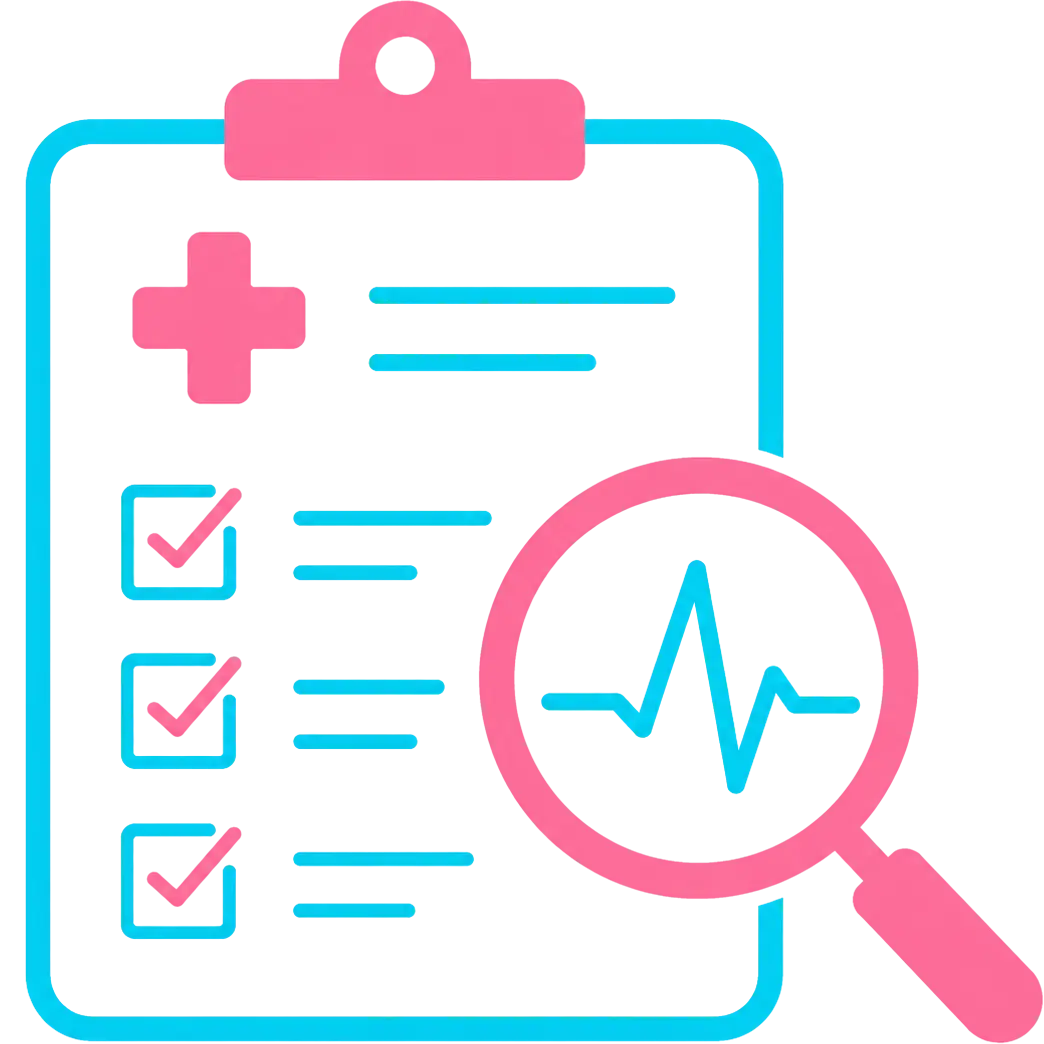 Icono de análisis e interpretación de estudios médicos