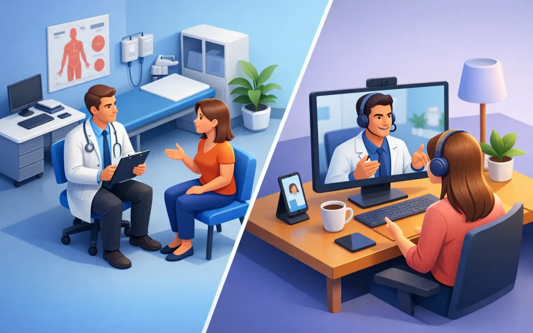 Consulta presencial vs virtual: ¿cuál elegir?