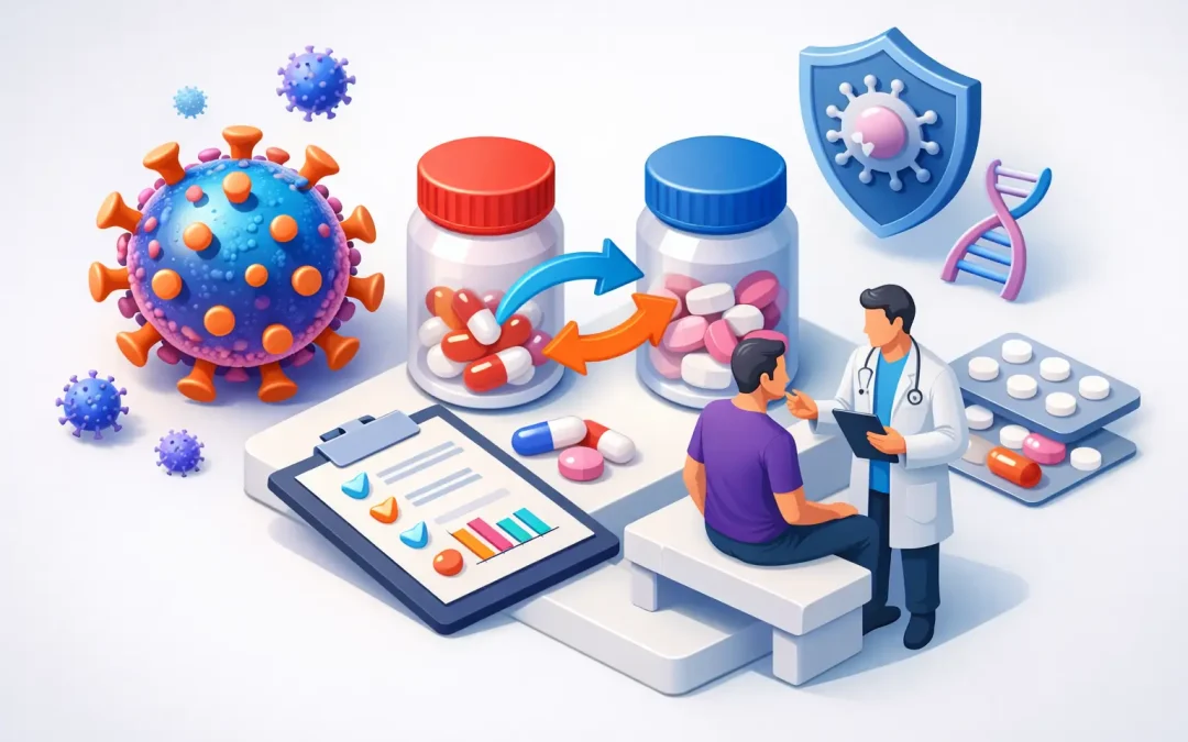 Cuándo se requiere ajuste de esquema antirretroviral